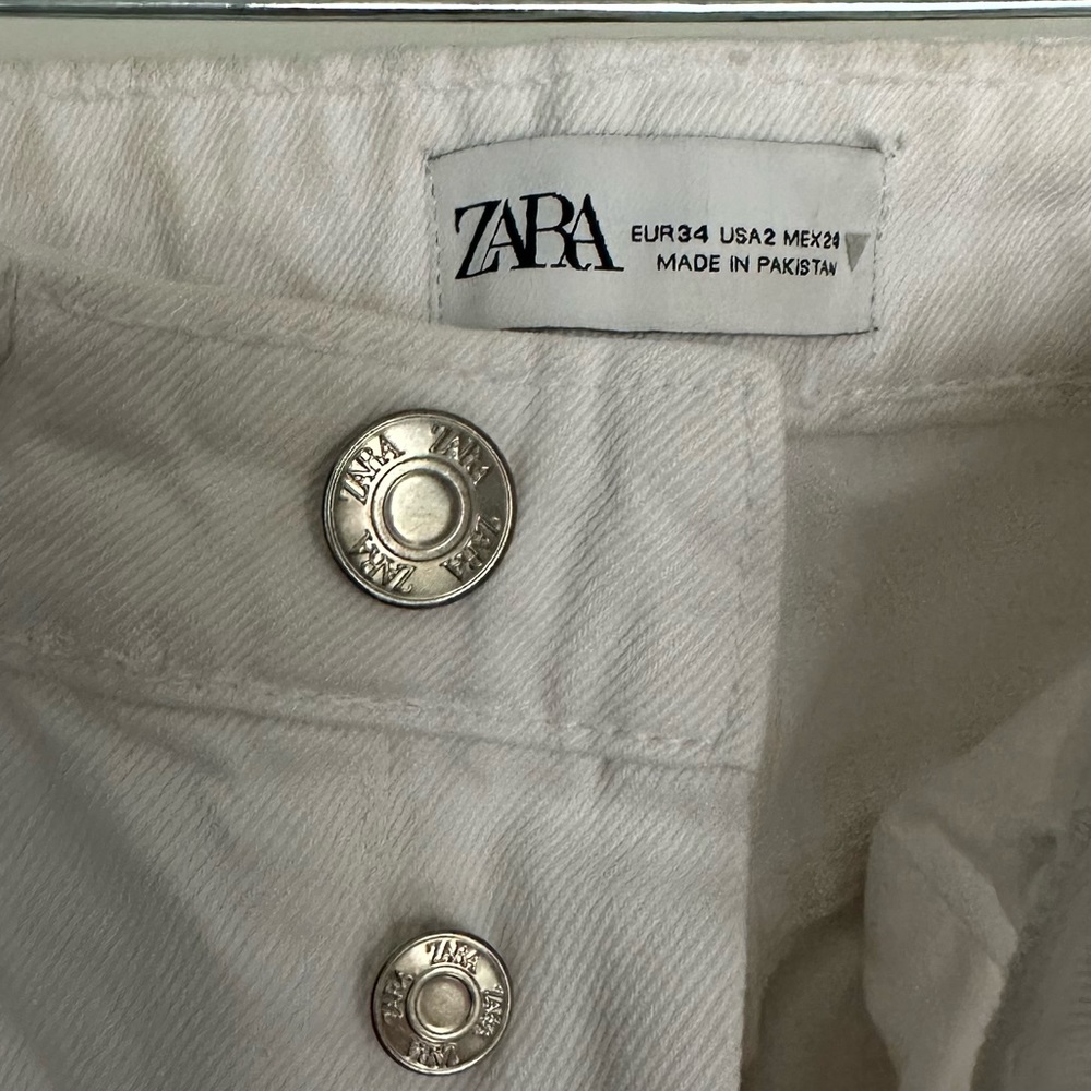 Zara wide leg; 2 White